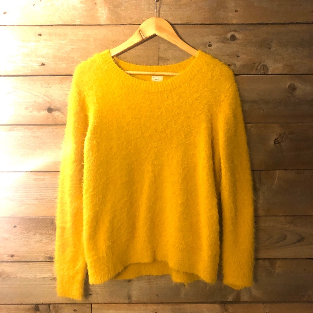 Fuzzy Yellow Fall/Winter Sweater